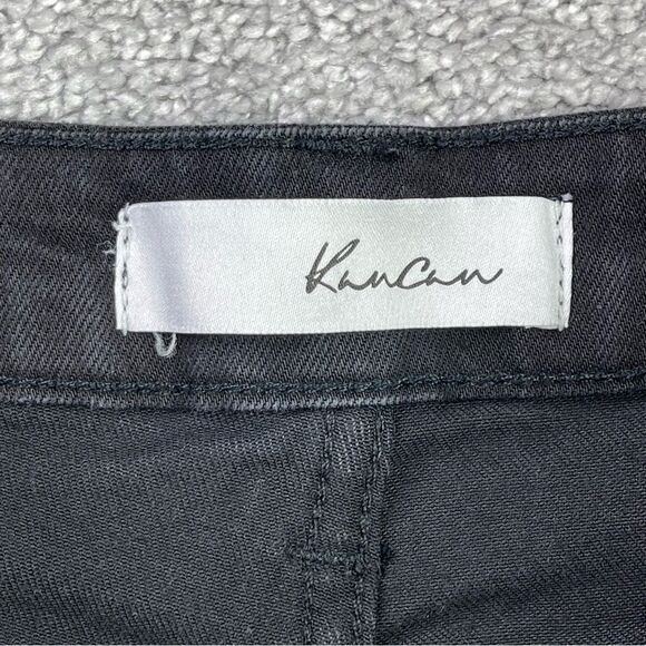 KanCan Jeans Women's 28 Black Skinny High Rise Stretch Distressed Frayed Ankle - Picture 7 of 14